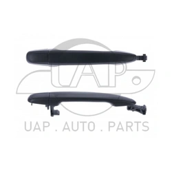 Rear Left / Right Smooth Black Outer Door Handle Without Keyhole for Toyota Landcruiser Prado J120 02-09, Kluger 07-13, Camry 06-12