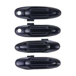 4 pc Set FRONT + REAR LH + RH Outer Door Handle Black for Toyota Landcruiser J100 98-07