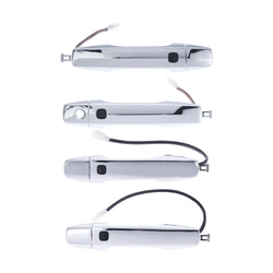 Door Handle Outer for Toyota Landcruiser 07-21 Set 4 Chrome FRONT REAR W/Sensor
