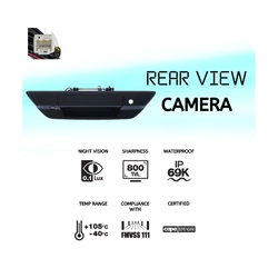 Primed Black Tailgate Handle & Camera Kit for Toyota Hilux SR GUN/GGN/TGN 15-20