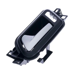 Front / Rear Left Silver Facial, Textured Black Base Inner Door Handle for Volkswagen Amarok 2H 10-22