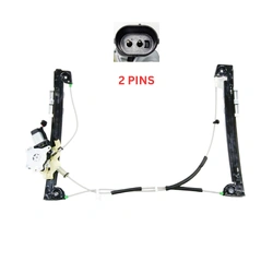 Front Left Electric Window Regulator With 2 Pins Motor for Mini Cooper R50 01-06, R52 04-07, R53 02-06