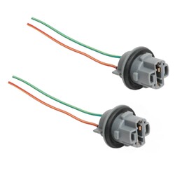 T20 7440 Wedge Car Stop Light Globe Socket Connector For Single Filament 2pc