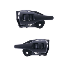 Set of 2 Front or Rear, LH+RH Textured Black Inner Door Handle for Toyota Corolla ZRE152 07-14