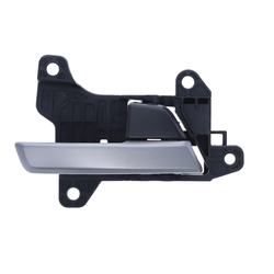 Front / Rear Right Silver Facial, Textured Black Base Inner Door Handle for Hyundai Elantra AD 16-20