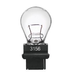 3156 Halogen Clear Wedge Front Indicator/Brake Light Bulb Globe P27W W2.5x1.6d