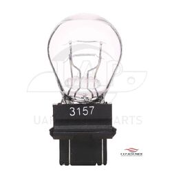 3157 Halogen Clear Wedge Brake Light Bulb Globe W2.5X1.6Q P27/7W 2pcs pack