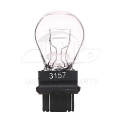 3157 Halogen Clear Wedge Brake Light Bulb Globe W2.5X1.6Q P27/7W 2pcs pack