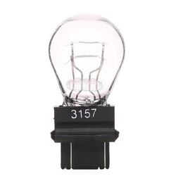 3157 Halogen Clear Wedge Brake Light Bulb Globe W2.5X1.6Q P27/7W 