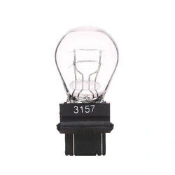 3157 Halogen Clear Wedge Brake Light Bulb Globe W2.5X1.6Q P27/7W 