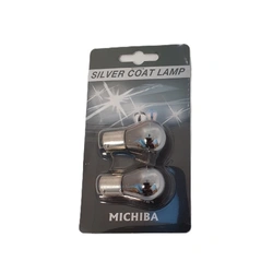 Silver coating Amber Indicator Light Globe S25 BAU15S PY21W 2pcs/pack