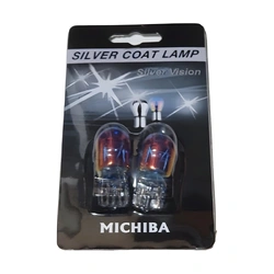 2pc T20 Bluish Silver Coating HID Style Globe Blub White 6000K 7443 12V 21W/5W
