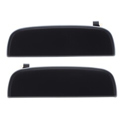 Door Handle Outer for Suzuki Alto 09-15 Set of 2 Smooth Black FRONT=REAR LH+RH