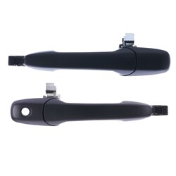 Door Handle Outer for Mazda 3 2003-2009 Set of 2 Black FRONT LEFT+RIGHT