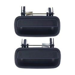 Door Handle Outer for Toyota Hilux 97-05 Set of 2 Black REAR LEFT+RIGHT