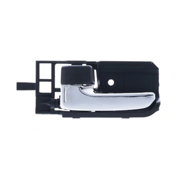 Front / Rear Left Chrome Facial, Textured Black Base Inner Door Handle for Toyota Corolla ZZE122 01-07, Hilux TGN/KUN/GGN 05-15, HiAce TRH/KDH 05-19