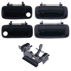 5pcs Front Rear Left & Right, Tailgate Outer Door Handle Black For Toyota Landcruiser J80 90-98