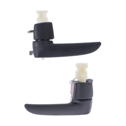 Door Handle Inner for Mazda 3 03-09 Set of 2 Black FRONT=REAR LEFT+RIGHT