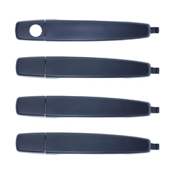 Door Handle Outer for Holden Barina 11-18, Caprice 13-17, Colorado 12-20, Commodore 13-17, Cruze 09-16 etc. Set 4 Black FRONT LH+RH