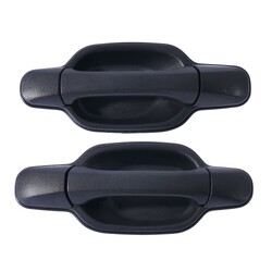 Door Handle Outer for Isuzu D-Max 2006-2012 Set of 2 Black REAR LEFT+RIGHT
