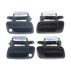Door Handle Outer for Holden Astra 98-05 Set of 4 Black FRONT REAR LEFT+RIGHT