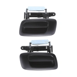 Door Handle Outer for Holden Astra 1998-2005 Set of 2 Black REAR LEFT+RIGHT