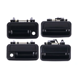 Door Handle Outer for Suzuki Swift 89-99 Set of 4 Black FRONT REAR LEFT+RIGHT