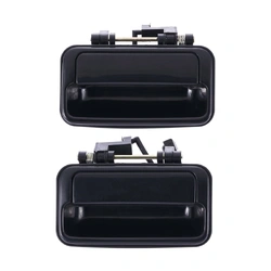 Door Handle Outer for Suzuki Swift 89-99 Set of 2 Black REAR LEFT+RIGHT
