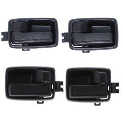 Set of 4 Textured Black Inner Door Handles for Holden Rodeo TF 88-03