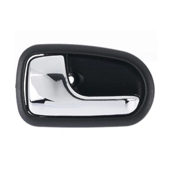 Front / Rear Left Chrome Facial, Textured Black Base Inner Door Handle for Ford Courier 98-06, Laser 99-02, Mazda 323 Protege 98-03, B-Series UN 99-06
