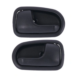 2pc Left & Right Front = Rear Inner Door Handle Door Texture Black For Ford Courier PG Laser KN KQ Mazda 323 BJ