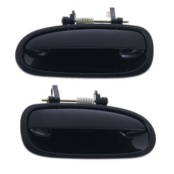 Door Handle Outer for Honda Civic EK 95-01 Set of 2 Black REAR LEFT+RIGHT