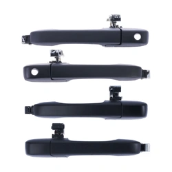 Door Handle Outer for Honda CR-V RD 01-06 Set of 4 Black FRONT REAR LEFT+RIGHT