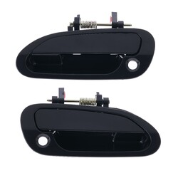 Door Handle Outer for Honda Accord CG CK 98-03 Set of 2 Black FRONT LEFT+RIGHT