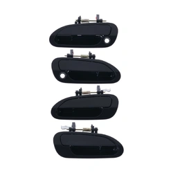 Door Handle Outer for Honda Accord CG CK 98-03 Set of 4 Black FRONT REAR LH+RH