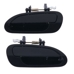 Door Handle Outer for Honda Accord CG CK 98-03 Set of 2 Black REAR LEFT+RIGHT