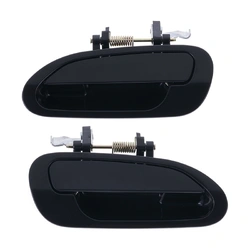 Door Handle Outer for Honda Accord CG CK 98-03 Set of 2 Black REAR LEFT+RIGHT