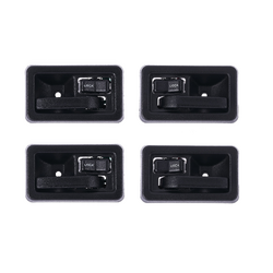 Set of 4 Textured Black Inner Door Handle for Jeep Wrangler TJ 96-07