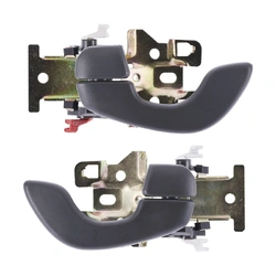 Door Handle Inner for Chevrolet Metro 98-01, Geo Metro 95-97, Suzuki Swift 95-01 North America Set of 2 Grey FRONT=REAR LEFT+RIGHT