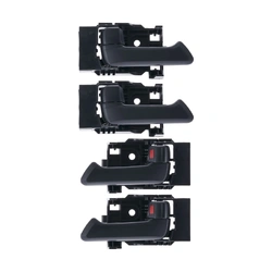 4pc Front Rear Left & Right Inner Door Handle Black for Holden Rodeo RA 2003 -2008 