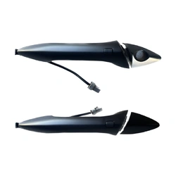 Door Handle Outer for Hyundai Elantra 11-15 Set of 2 Black FRONT LEFT+RIGHT