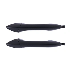 Door Handle Outer for Hyundai Elantra MD 11-15 Set of 2 Black REAR LEFT+RIGHT