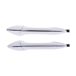 Door Handle Outer for Hyundai Elantra MD 11-15 Set of 2 Chrome REAR LEFT+RIGHT