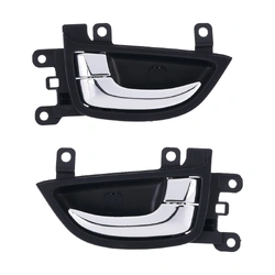 Door Handle Inner for Hyundai Elantra MD 11-15 Set of 2 Chrome FRONT LEFT+RIGHT