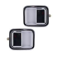 Set of 2 Front LH+RH Chrome Outer Door Handle for Jeep Wrangler TJ 96-07, Full Door Type