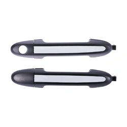 2pc Front Left & Right Outer Door Handle Chrome For Hyundai Santa Fe CM 2005 -2012