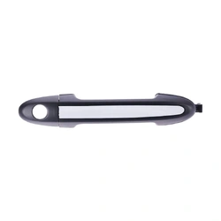 Front Right Chrome Facial, Primed Black Base Outer Door Handle With Keyhole for Hyundai Santa Fe CM 05-12