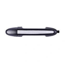 Rear Left / Right Chrome Facial, Primed Black Base Outer Door Handle for Hyundai Santa Fe CM 05-12