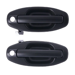 2pc Front Right & Left Outer Door Handle Primed Black For Hyundai Santa Fe SM 2000 - 2005