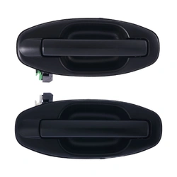 2pc Rear Right & Left Outer Door Handle Primed Black For Hyundai Santa Fe SM 2000 - 2005